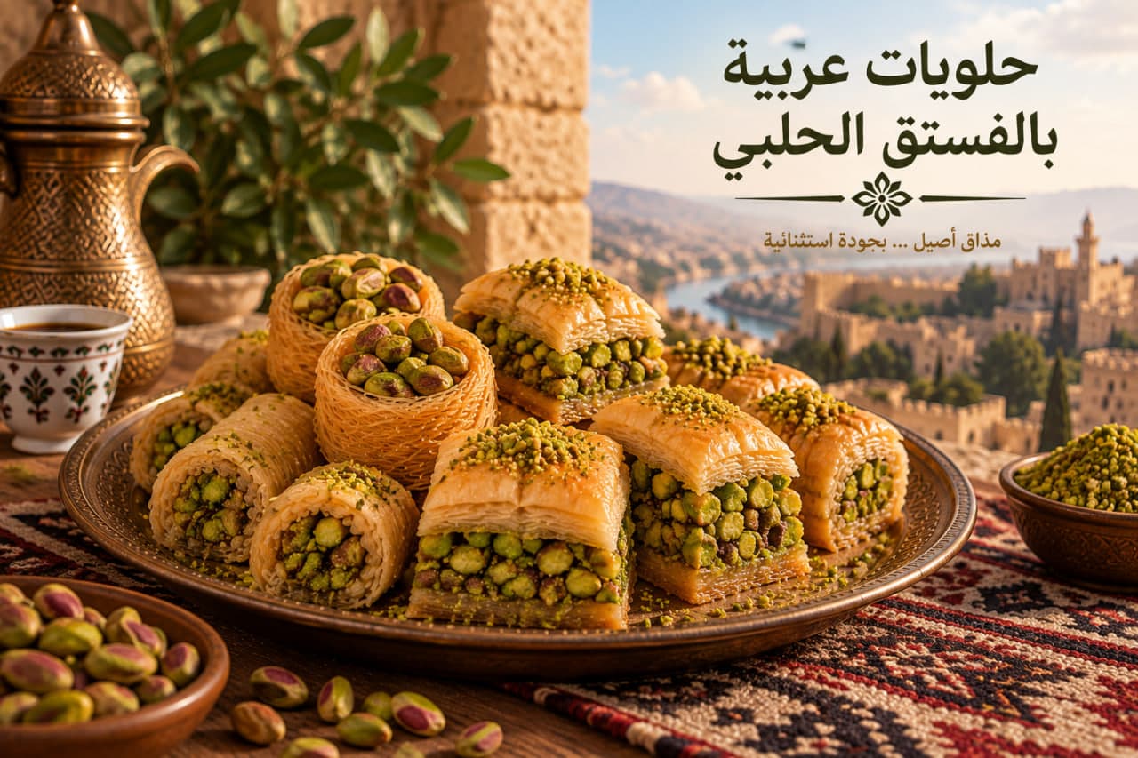 عربية بالفستق الحلبي